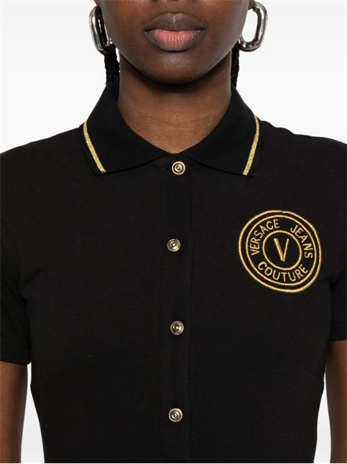 Abito donna corto con colletto polo Versace jeans Couture | 80HAOT03CJ01TG89